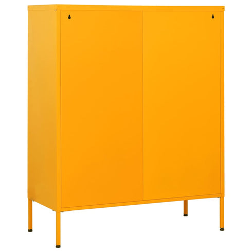 Lady Jillian -  Chest of Drawers Mustard Yellow 80x35x101,5 cm Steel